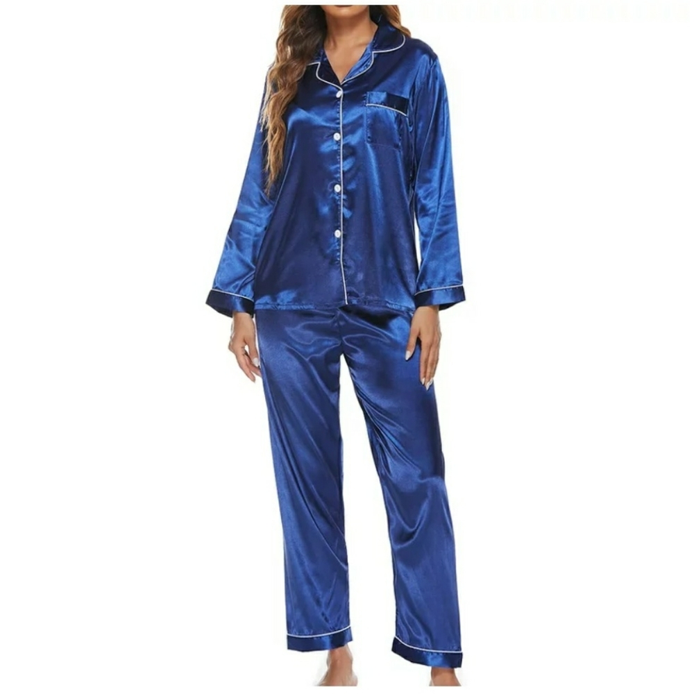 Women's Satin pajamas set night wear Size Xl & XXL